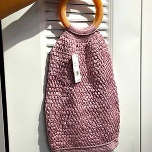 NWT. Binge blush handcrafted wristlet!